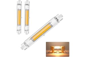 TDDKFB R7S LED 118mm Dimmerabile,COB 30W LED 3000K Bianco Caldo,3000LM Nessun Sfarfallio,R7S LED 30W Lampadine Equivalente a 300W Lampada Alogena,AC 220-240V,Illuminazione Fascio 360°,2 Pcs