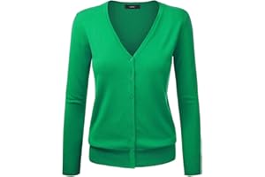 GOTHDEN Cardigan básico con Cierre de Botones, para Mujer