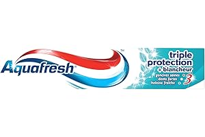 Aquafresh Dentifrice Triple Protection Blancheur, Gencives Saines, Pour Des Dents Fortes et Une Haleine Fraiche, 75 ml