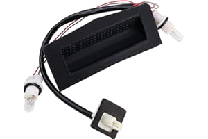 ‎HISPORTS HISports Heckklappengriff Drucktastenschalter,Öffnungsschalter für Kofferraum-Heckklappe - Kompatibel mit Opel Vauxhall Astra H Zafira B 2004 2005–2012 13223919 mit Lampenfassungen und Kabelbaum