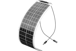 XINPUGUANG Pannello Solare flessibile 50W 16v Modulo solare monocristallino - Ultra leggero ultraleggero per barche, camper, roulotte, carica della batteria 12v