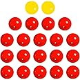 Rumyve Game Replacement Balls,21 pcs Replacement Marbles, PlasticarbleGame Balls, Suitable for Hungry Hippo, Checkers, Pinball Games, 19 Red Balls and 2 Yellow Balls (21 PCS)
