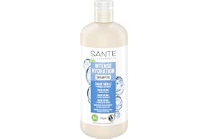 ‎SANTE NATURKOSMETIK SANTE Naturkosmetik Intense Hydration Shampoo Aloe Vera + Mango-Extrakt, veganes Pflegeshampoo für intensive Feuchtigkeit, stärkt trockenes Haar, 500 ml