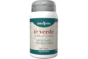 ERBA VITA Integratore Alimentare di Tè Verde - 60 Capsule - Svolge azione antiossidate e contrasta i radixali liberi