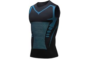 riou Camiseta de Compresión sin Mangas para Hombre Chaleco Vitaboost para Hombre Camisa Maynox Vitaboost Chaleco sin Mangas Correr Secado Rápido para Construir un Cuerpo 1/2/3PC