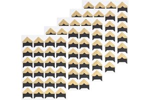 LICQIC Photo Corners Self Adhesive, 240 pcs Scrapbook Photo Corner Stickers for Photo Albums Scrapbook DIY Craft, 10 Sheets Gold (Shape 1)