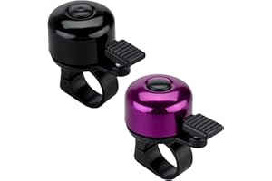 JFmall Bike Bell Bicycle Bell with Loud Crisp Clear Sound, Road and Mountain Bike Bell Adults Kids-2 pack
