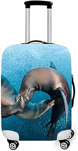 Copri valigie con stampa animalier mare Elasticità Copri valigia Adatto per  accessori da viaggio Regalo di viaggio Taglia S : Amazon.it: Valigeria