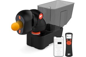 PongBot Bordtennisrobot med fjärr- och APP-kontroll, 264 träningsborrar, anpassbar centrifugering, frekvens, bollhastighet och rotationsintensitet