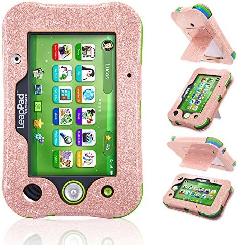 LeapPad Ultimate Case, ACdream Leather Tablet Case for LeapPad ACdream Kids Learning Tablet(2017 release), (Rose Gold Star of Paris)