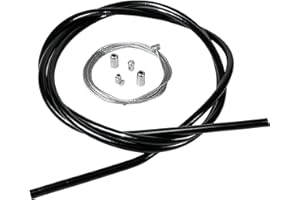 FortuneGlobe Câble d'accélérateur universel 2,50m avec gaine - Pour carburateur scooter 50cc, moto et mobylette