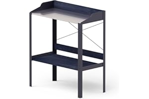 Upyard Planting Table Modern - moderner Pflanztisch aus Naturholz - erhöhter wetterfester Gärtnertisch für Balkon und Garten, 80x39x92, Schwarz