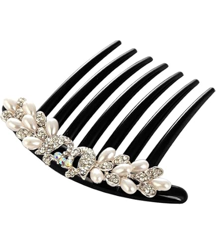 XCSJ 12 Pcs Pettini Per Velo Da Sposa 5, 10, 12, 14 Denti Velo Da Sposa Pettine Per Capelli Pettini Laterali Pettine Laterale Per Capelli Accessori