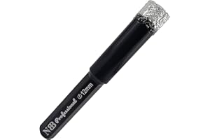 NBB Brocas de diamante con vástago hexagonal,corona diamante para taladrar en seco en porcelana, cerámica, baldosas, granito, azulejo, meyor en húmedo, en taladros de cable o sin cable (1, 12mm)