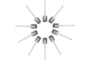 TCPENG® Ball Pump Needles, Pack of 10 Stainless Steel Ball Needle Ball Pump Needle Ball Pumps Inflation Needle for Football, Handball, Basketball, Volleyball, Water Ball, Gymnastics Ball (Silver)