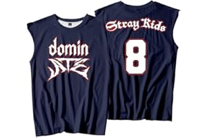 PHARCOYOU Stray Kids SKZ Dominate 8 Débardeur de sport sans manches avec logo pour femme et homme