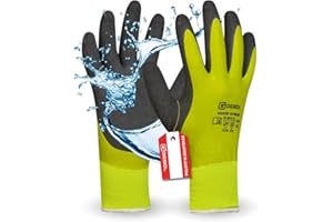 Gebol Winter Extreme (1 Paar) - Winter Arbeitshandschuhe mit Latex-Doppelbeschichtung, Wasser- & Ölabweisend, Bau & Forstwirtschaft, Gefüttert, für Herren, XL (Gr. 10)
