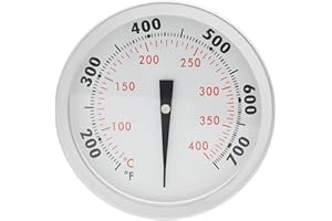 PETKAO 67088 67731 Accurate Lid Grill Thermometer for Weber Genesis Grill Replacement Thermometer Gauge for Most Weber Genesis Parts, Weber Genesis GS4 2 &Summit SER, Weber Genesis E310 E330 S330, 2 3/8" dia