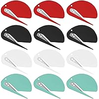 specool Brieföffner - Mail Briefumschlag Öffner Briefschneider mit Klingen Papiermesser (12er Pack, gemischte Farben)