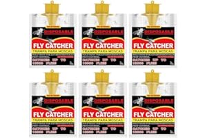 EFFACE Trappola per mosche per esterni, trappola per mosche usa e getta, trappola per mosche per esterni, trappola per mosche per giardino esterno, fattoria, stalla per cavalli