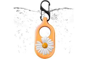 Hacintre Bransoletka z karykatury do Galaxy Smarttag 2 dla dzieci, wodoszczelne etui do Samsung GPS Tracker dla małych dzieci, etui Smarttag do systemu Android, ochrona przed zarysowaniami (żółty