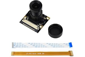 Waveshare Night Vision Camera Module Kit 5MP OV5647 Webcam Video 1080p for All Version of Raspberry Pi Support Adjustable Foc