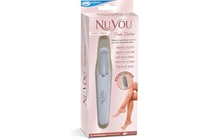 JML NuYou Pedi Roller - Electric Foot File Hard Skin Remover for Calluses, Cracked, Rough and Dry Skin - Pedicure Tools for Heels, Toes and Balls of Feet - 2 Speeds, Coarse and Fine Heads, LED Light