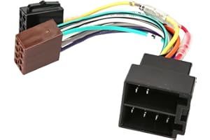 Audioproject A196 - adapter do radia samochodowego, wtyczka ISO, gniazdo ISO, uniwersalny adapter, kompatybilny z VW Opel Mercedes Renault zacisk 15 + 30 wtykowy przedłużacz