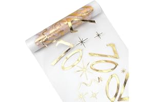 MORLUKS Tischläufer 70 Geburtstag, Tischdeko Geburtstag 28 cm x 10 m, Tischläufer Gold Rolle, Deko 70. Geburtstag Frau Mann, Tischdecke Tischband für Geburtstag Jahrestag Feier Party