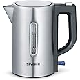 Severin - Electric kettle 0.5 liter 1100 watt - Steel/Black (24477)