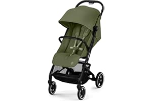 CYBEX Gold Kinderwagen BEEZY mit Einhand-Gurtsystem, Ab Geburt bis ca. 4 Jahre (max. 22 kg), Kompakt und ergonomisch, Moss Green
