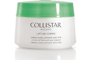 Collistar Lift HD Corpo, Crema Ultra-Liftante Anti-Età, Azione Antiossidante e Illuminante, Indicata per Interno Braccia, Interno Cosce, Ginocchia e Décolleté, Senza Siliconi, 400ml