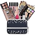 Moobirlet All In One Make up Kit Matte Eyeshadow Eyeliner Foundation Cream Concealer Lipgloss Brush Primer Face Powder Lipstick Palette Cosmetics Set With Makeup Bag