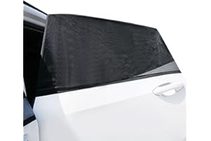 FUNVCE Car Window Shades,2 Pack Car Sun Shades Blocking Mosquito Net for Baby,Breathable Mesh Car Rear Blinds,Protect Kids/Baby/Adults/Pets from Sun's Glare and Harmful UV Rays,Fits All (98%) Cars
