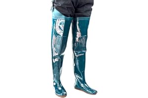 HWBZSZY Größe 35-45 Watthosen wasserdichte PVC Anglerhose mit Stiefel, Super Höhe 77cm Watstiefel Jagdstiefel Teich Fischer Wathose Hose für Herren Damen