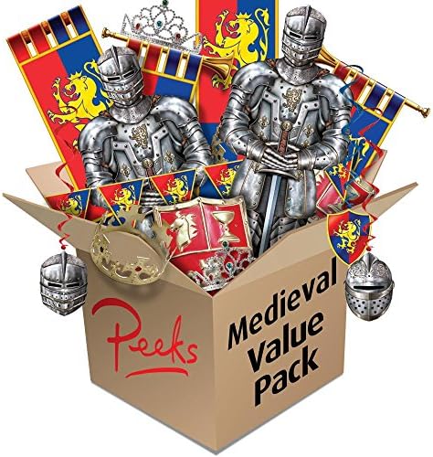 Peeks Medieval Historical Knight Theme Party Wall Room Decorations Value Pack