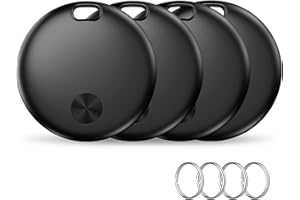 HAUIBELA Smart Air Tracker Tag 4 Pack, Schlüsselfinder KeyFinder Kompatibel mit Apple Wo ist? APP (Nur iOS), Schlüsselfinder für Gepäck/Taschen/Brieftasche, IP67 Wasserdicht, Austauschbarer Akku (weTag mini)