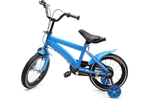 DDZcozy Vélo pour Enfant 14 Pouces Vélo Enfant avec Roues Unisexe 3-6 Ans Enfants Bicyclettes Garçon Fille Vélo Durable Vélo Jockey Frein Enfant Jouets Cadeaux pour Les Filles et Les garçons