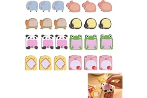 TSLRSA 24Pcs Sticky Notes Index Segnapagina,Blocchetti Memo Adesivi,Note Adesive Animali, Mini Foglietti Adesivi,Color Note adesive per Promemoria Ufficio,Segno di Scuola,Regali per Bambini (480Fogli)