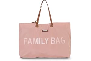 CHILDHOME, Family Bag, borsa per il cambio, borsa fasciatoio borsa da viaggio/weekend, grande capacità, custodia staccabile inclusa, rosa e rame