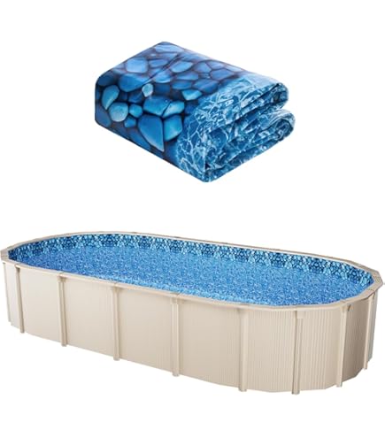 VEVOR Runde Poolfolie, 350×120 cm, Innenfolie, Ersatzfolie, Innenhülle