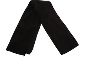 TEXTILES UNIVERSELS Mens Thermal Polar Fleece Winter/Ski Scarf (158cm x 26cm) (Black)