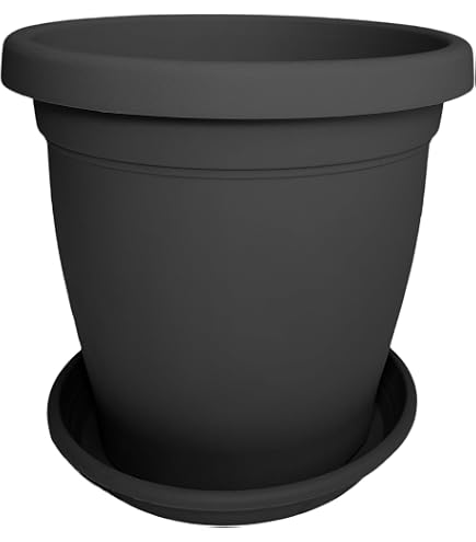 DEROMA Vaso da fiori rotondo Day R cammello - Colore taupe - 60cm
