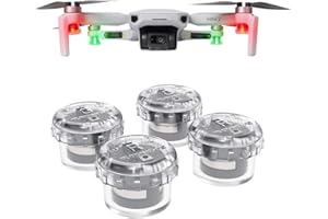 Motutech 4 Pack Night Lights for DJI Mini 4 Pro, Mini 3, Mavic 3, Air 2S FPV - Colorful Directional Warning Lights
