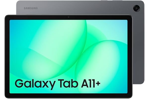 Samsung Galaxy Tab A11+ 128GB, Tableta con IA, Pantalla de 11" con 90 Hz, 6GB de Memoria, Altavoces Cuádruples Dolby, Garantía del Fabricante 3 Años + 1 Año Extra, Gris (Versión Española)