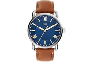 FOSSIL Montre pour Homme Copeland, boîtier de 42 mm, Mouvement à Quartz, Bracelet en Cuir