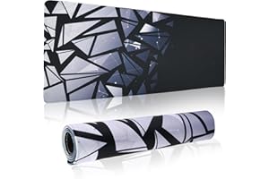 volumoon Duża podkładka pod mysz, XL podkładka pod mysz do gier, podkładka pod klawiaturę z przeszytymi krawędziami i antypoślizgową gumową podstawą, podkładka pod mysz do gier lub pracy biurowej (900