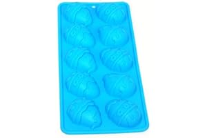Selecto Bake 10 Cavity Easter Egg Moulds, Silicone Chocolate Mould Easter Egg Jelly Mould Cake Candle Baking Molds for Easter Party