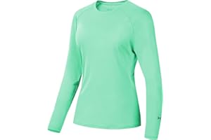 Bassdash - Camiseta de Manga Larga para Mujer con protección Solar UPF 50+ UV para Pesca, Senderismo, Rendimiento