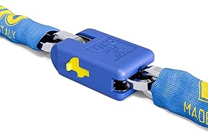 Viro | Supermorso, Catena Moto e Scooter, con Lucchetto, Asta Anti-strappo e Antitaglio, Catena Semiquadra di 120 cm, sezione 7 mm